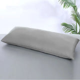 Long Style 100% Bamboo Fiber Pillowcase With Zipper 45x150cm Cooling Anti-bacterial Solid Color Double Bed Pillow Cover 45x180cm