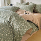 New Style Natural Linen Crinkled Yarn Duvet Cover Skin-friendly, Breathable Pillowcase and Quilt Cover