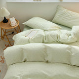 Simple Style Bedding Set Nordic Striped Duvet Cover Set 100% Cotton Flat Sheet Single Twin Size Double Bed Sheet Set For Bedroom