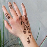 1 Sheet Herbal Finger Tattoo Sticker Waterproof and Long-lasting Temporary Tattoo