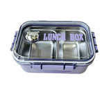 304 Stainless Steel Bento Box 2Compartments Large Capacity Food Grade Lunch Box for Students & Office Workers Insulated Leakproo
