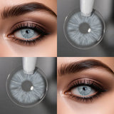 Colored Contact Lenses 2Pcs Half-Yearly Small Pupil Prescription Eye Color Contacts With Power