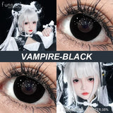 2pcs Hot Cosplay Contact Lenses for Eyes Black Eye Lenses Red Lens Eye Makeup for Halloween Anime Cosplay Crazy Lenses