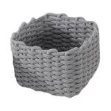 Woven Basket Makeup Basket Organization Bin Multipurpose Handwoven Decorative Sundries Baskets for Makeup Bathroom Closet