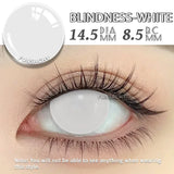 2pcs Halloween Colored Cosplay Contacts Lenses for Eyes Yearly Anime Lens Cosplay Eyes Contacts White Mesh Blind Lens