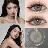 Contact Lenses 2 PCS For Eyes LUCIFER Blue Cosmetic Contacts Lenses  Beautiful  Yearly Color Contacted Natural Lenses
