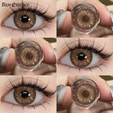 1 Pair Halloween Colored Contact Lenses for Cosplay Eyes Natural Brown Lenses Beauty Fashion Red lense Blue Lenses