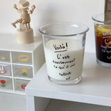 350ML Home Daily Water Cup Cafe American Iced Latte Coffee Cup Drink Juice Cold Drink Simple Classic Transparent Glass Cup