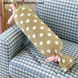 Velvet Candy Pillow Removable And Washable Column Bed Roll Cushions Head Supporter Back Leg Body Wave Point Pillow Cushion