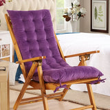 Rocking Patio Lounge Chair Cushion with Ties Overstuffed Seat Back Cushion Pad Tufted Pillow for Outdoor Indoor Home