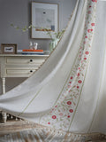 Boho Curtain Embroidered Curtain for Bedroom Nursery Light Room filtering Farmhouse for Curtains Living Room Rod Pocket Drapes