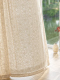 French Style Living Room Curtain Cream Beige Bedroom Decorative Curtains Floral Pattern Light-transmitting Study Curtains IG 커튼