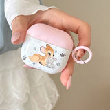 Cute Cartoon Deer Rabbit Silicone Earphone Case For Apple AirPods 1 2 3 4 Pro 2 Wireless Bluetooth Earphones Protection Cover
