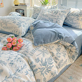 2025 Washed Cotton Double Yarn Single Quilt Cover Simple Wind Ins Wind Small Floral Korean Version Duvet Skin Friendly Bedding