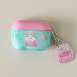 2024 New Korea Popular Cartoon Cute Funny Pink Dog Cover TPU Case For Airpods Pro 2 Airpods 1 2 3 Pro 3nd Wireless Earphone Case