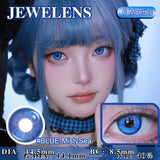 1pair Blue Green Red Color Contact Lenses 6months Halloween Crazy Circle Lens 14.5mm