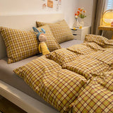 Nordic sling 100 Cotton Stripes Duvet Cover 150x200 Size Girl's Room housse de couette Skin friendly Quilt Cover Bed Linen