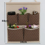 Home Storage & Organization Multilayer Fabric Hanging Storage Bag for Door Wall Wardrobe Dormitory Creative Organizer