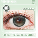 2pcs Half-Yearly Colored Contacts Big Diameter High Moisture Soft Lenses for Women Wedding Party Gift