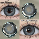 1 Pair Fashion Colored Contact Lenses Popular Natural Gray Brown Beauty Pupils Blue Eyes Lens Yearly Blue Eyes Contact