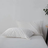 2Pcs Pillowcases 100% Bamboo Fiber Cooling Anti-bacterial Solid Color Hotel Home Summer Envelope Style Pillow Covers 50x75cm