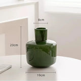 Romantic Glass Vase Hydroponics Flowers Pots Desk Decoration Artificial Flower Decorative Floral Vases Room Aesthetic Decor