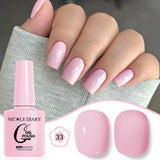 10ML Gel Nail Polish Solid Color Glass Gel Varnish Nail Art Gel Spring Summer Gel Nail Soak Off UV Gel Gel Vernis