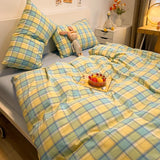 Nordic sling 100 Cotton Stripes Duvet Cover 150x200 Size Girl's Room housse de couette Skin friendly Quilt Cover Bed Linen