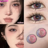 Halloween Cosplay Color Contact Lenses Cosplay Lens Anime Red Lenses Girl Tears Graduated Colored Lenses Makeup Eye Len