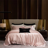 1000TC Lyocell Cotton Brocade Silky Feel Skin-friendly Hollow Lace Bedding Set Duvet Cover Set Flat/Fitted Bed Sheet Pillowcases