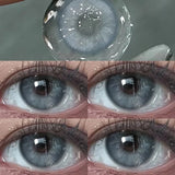 1pair Blue Green Gray Brown Color Contact Lenses Circle Lens 14.2mm