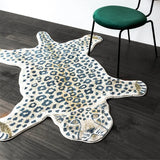 Pink Leopard Carpet Special-shaped Home Decor Rug Funny Animal Pattern Rugs Bedroom Soft Living Room Bedside Area Floor Mat