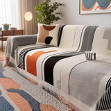 Nordic Geometric Printed Sofa Towel Cover Simple and Soft Couch Slipcover for Living Room Pet Friendly Anti Scratch Home Decor