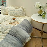 High Quality Bedding Set Type A Washed Cotton Butterfly Bed Sheets And Fitted Sheet  Ancient Rhyme Butterfly Sound  Duvet Cover