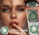 1Pair Color Contact Lenses for Eyes Fashion Blue Eye Lenses Natural Brown Lens Green Contacts Yearly Gray Beauty Pupils