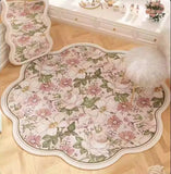 Sweet Irregular Bedroom Bedside Carpet Small Fresh Style Living Room Rugs Creative Fashion Dressing Table Floor Mats Alfombra