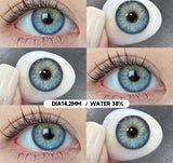 1 Pair Colorful Eyes Blue Lenses Korean Natural Lenses Color Contact Lenses Eyes Gray Soft Beautiful Pupil Annual Use