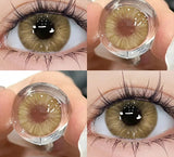 1 Pair Brown Color Series Contact Lenses for Eyes Fashion Natural Lenses High Quality Soft Lens Cosmetics Pupils Yearly