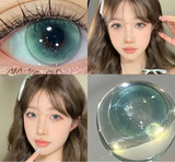 New Style Myopia Degree Contact Lenses Big Eye Series 1 Year Use Soft High Quality Blue Purple Green Contact Lenses