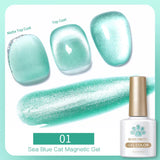 10ml Winter Water Light Cat Magnetic Gel Nail Polish Nail Supplies Vernis Semi Permanent Gel Christmas Xmas Gel