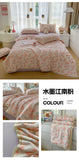 Printed Floral Summer Quilt Four Piece Set Soft Bedroom Decor Bedding Set Summer Quilt Bed Sheet With Pillowcases Home Textiles