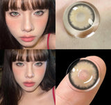 Color Contact Lenses Green Lenses for Eyes 1 Pair Natural Look Brown Lenses Fashion Lenses Y2K Korean Lenses Beauty