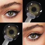 Yearly Disposable Eye-Enlarge Colored Contact Lenses 1Pair Fashion Cosmetic Color Contacts Beauty Daily Makeup Lens