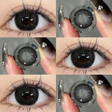 2 PCS New Nature Product Korea Myopia Contacts Lenses  Fashion Black Soft Color Contacts Fast Shiping