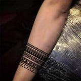 1 Sheet Armband Back Waterproof and Long-lasting Temporary Tattoo