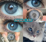Colored Contacts Lenses with Myopia Naturally Gray Brown Beautiful Pupils with Degree Blue Eyes Lenses Fast Shipping