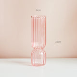 Lilac Glass Candlesticks Candle Holders Wedding Table Centerpieces Nordic Home Decoration Christmas Gift Glass Candle Holder