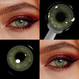 Colored Contact Lenses Lalens Twinkle Romona Green Gray Honey Color Contacts Eye Lens Eyes Half Year 2Pcs