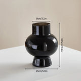 Nordic Glass Flower Bottle Ins Decorative Green Vases Hydroponic Pot Flowers Vase Desk Home Ornament