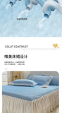 2/3pcs Summer Cooling Princess Bed Skirt Set Class A Mattress Cover Single Soft Mat Room Decor Bedspread Ice Silk Bean Cool Mat